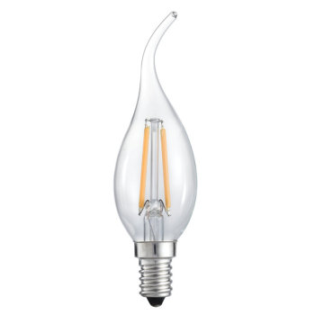 Bulbo de la vela de la venta directa de la fábrica Tc35 LED con la tapa de la llama